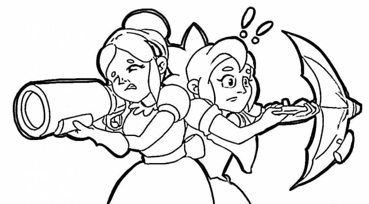 Adorable piper coloring page