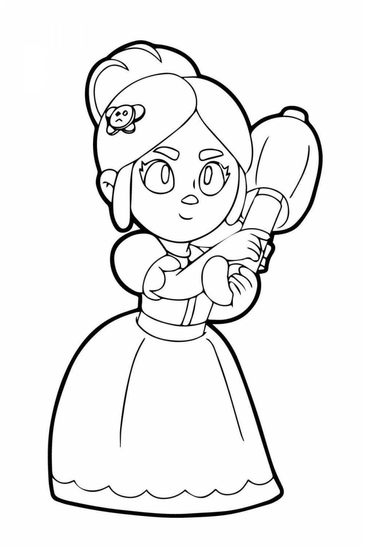 Coloring page balanced piper