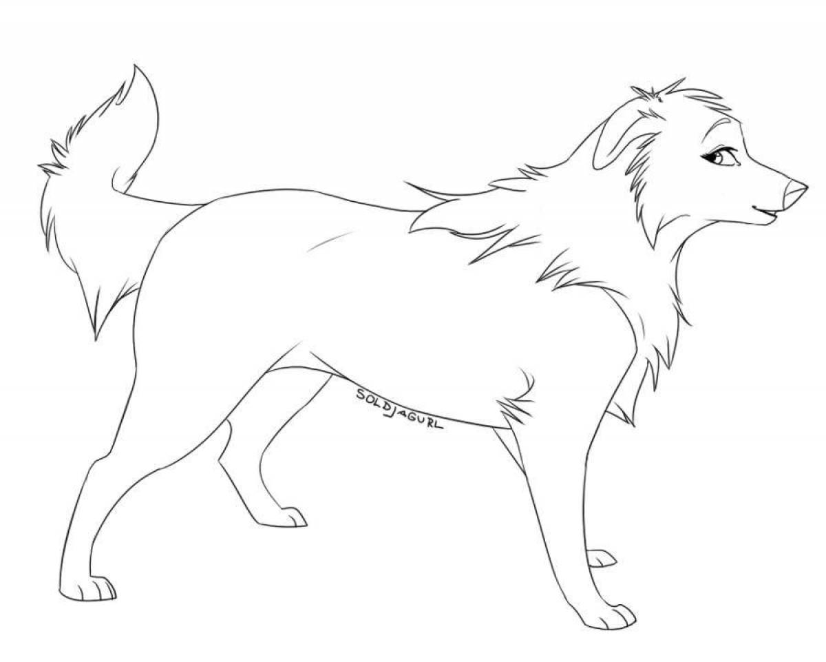 Shiny Lassie Coloring Page