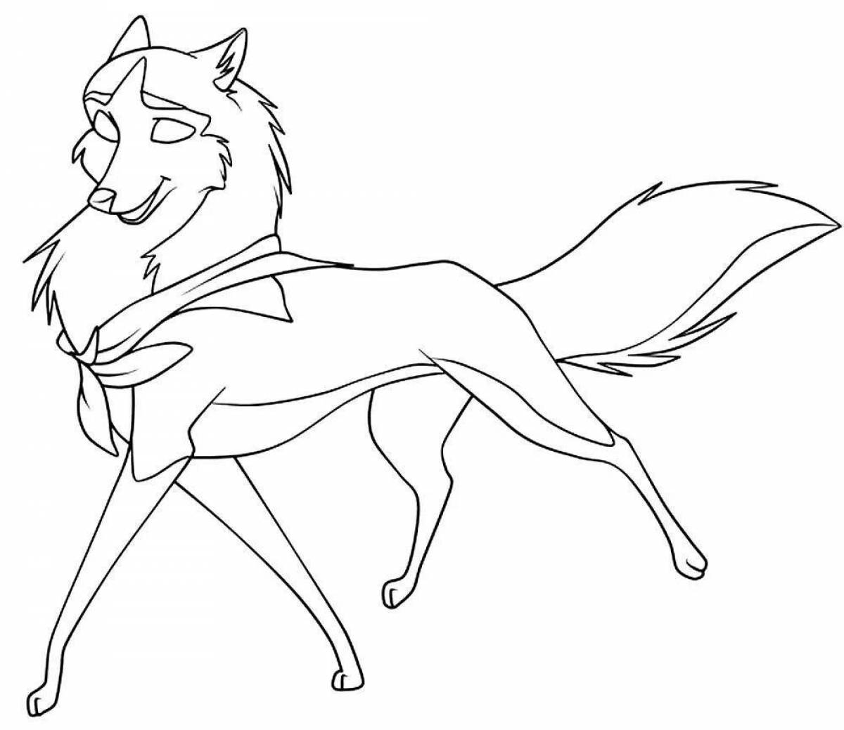 Holiday Lassie Coloring Page