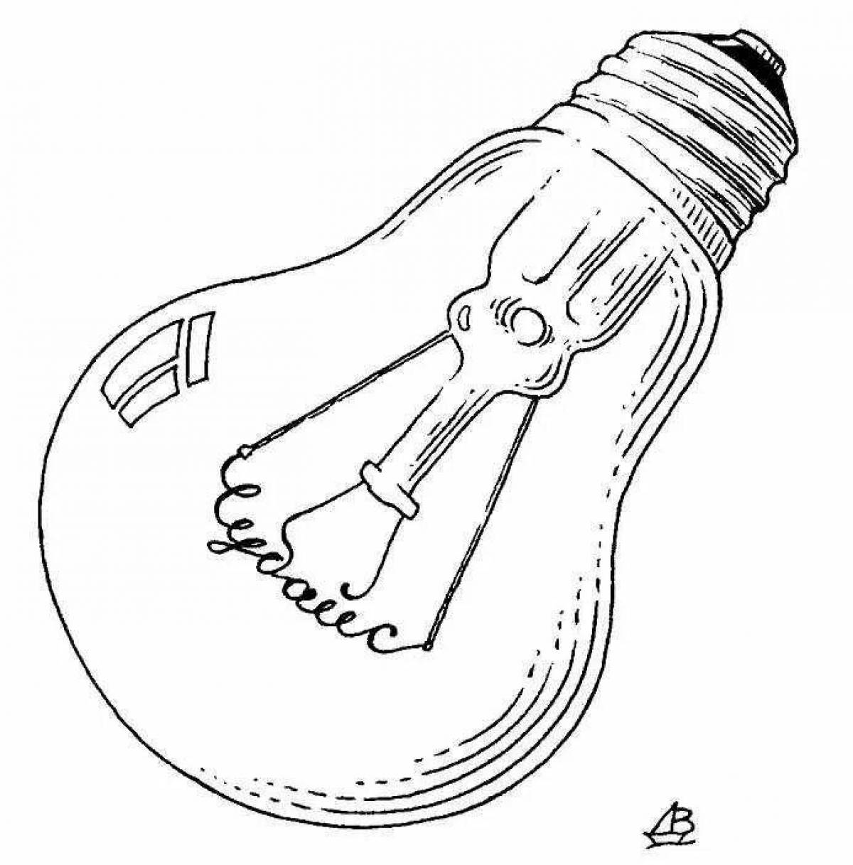 Crazy Electrician Coloring Page