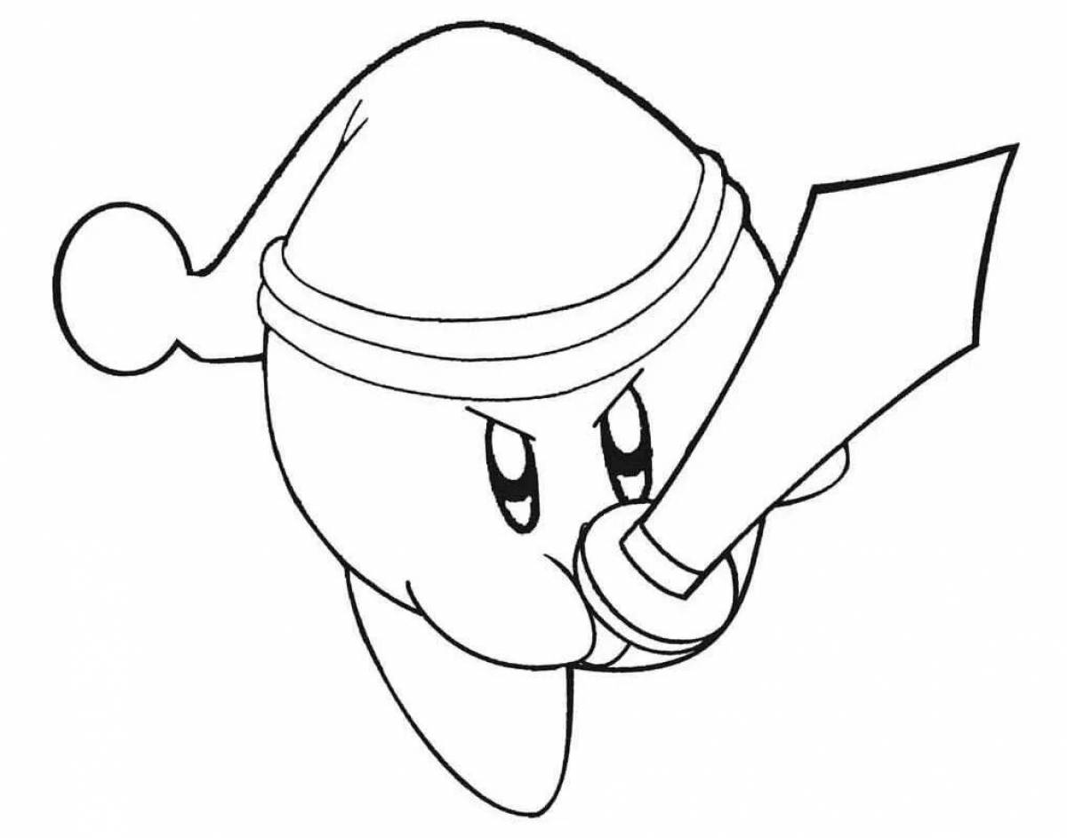 Adorable kirby coloring book