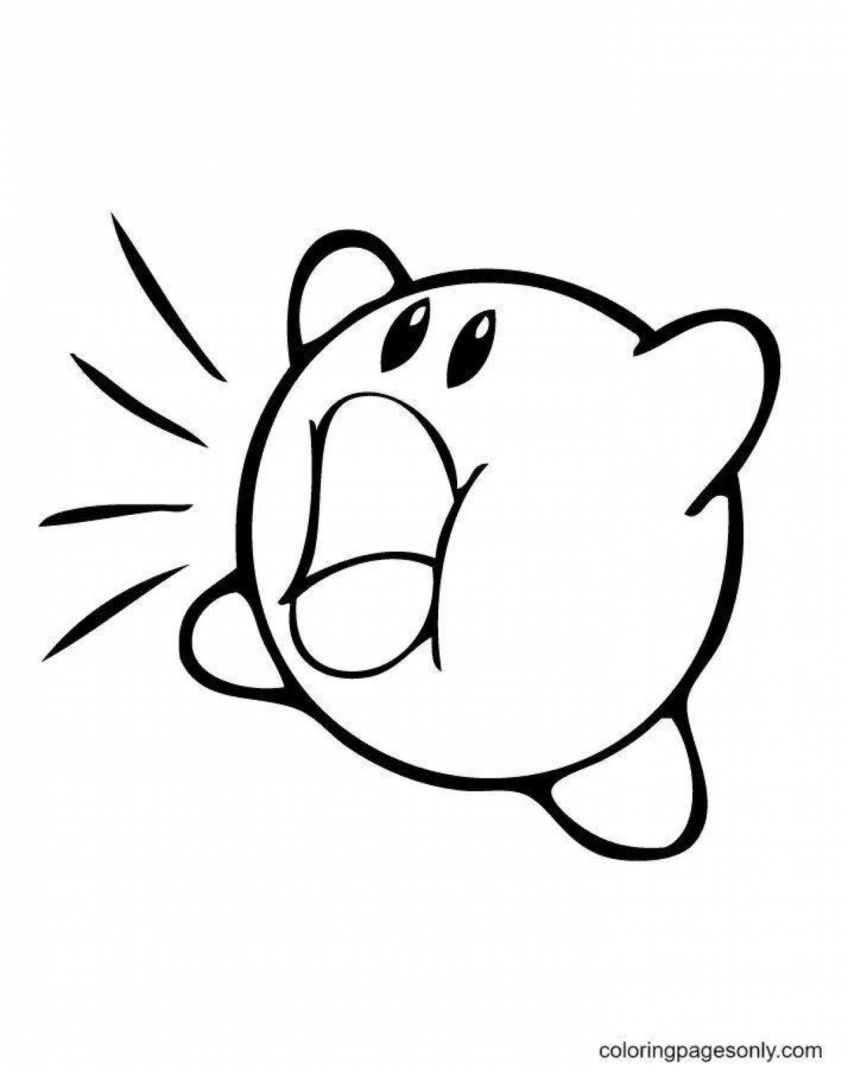 Cute kirby coloring book