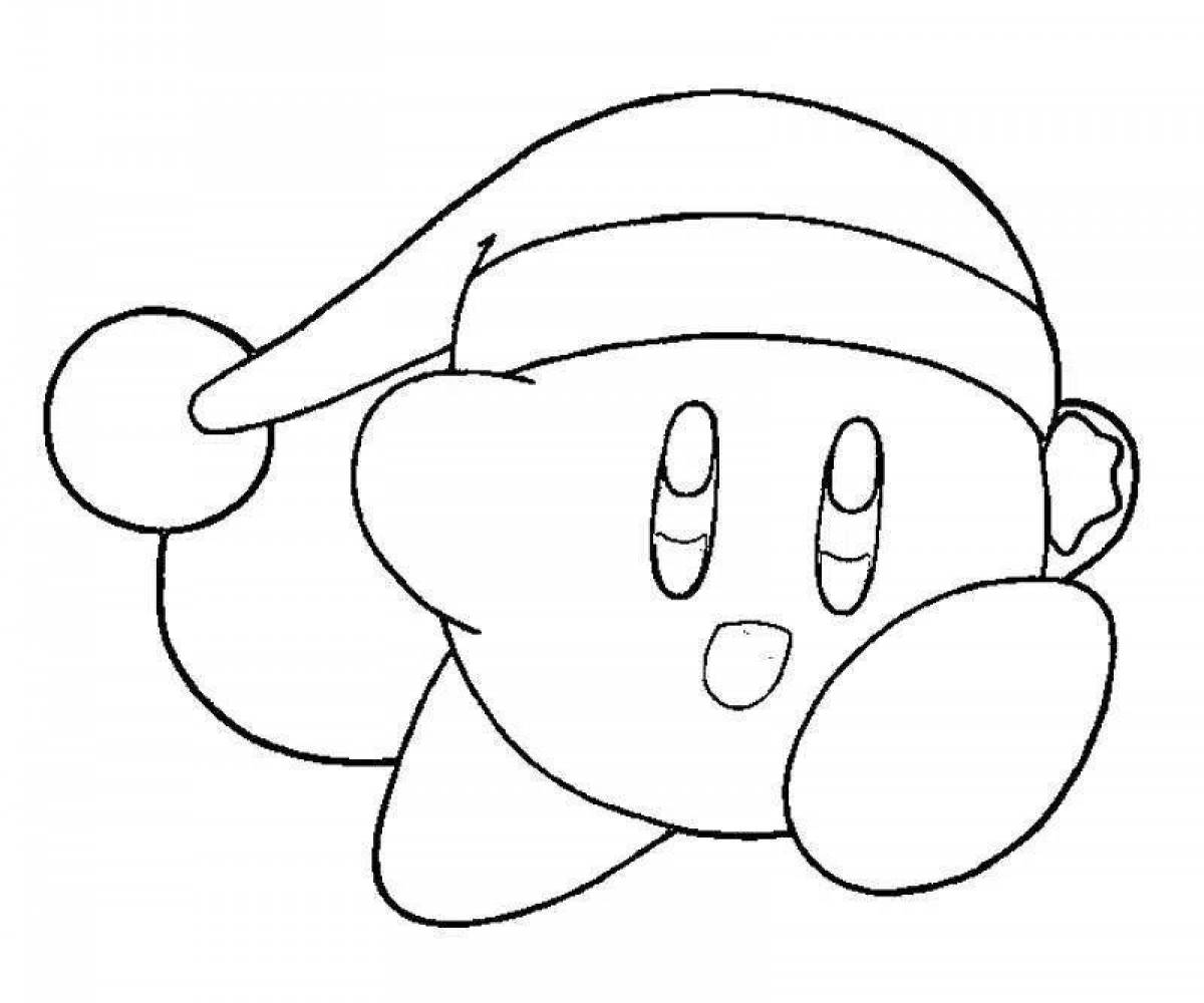 Dirty kirby coloring page