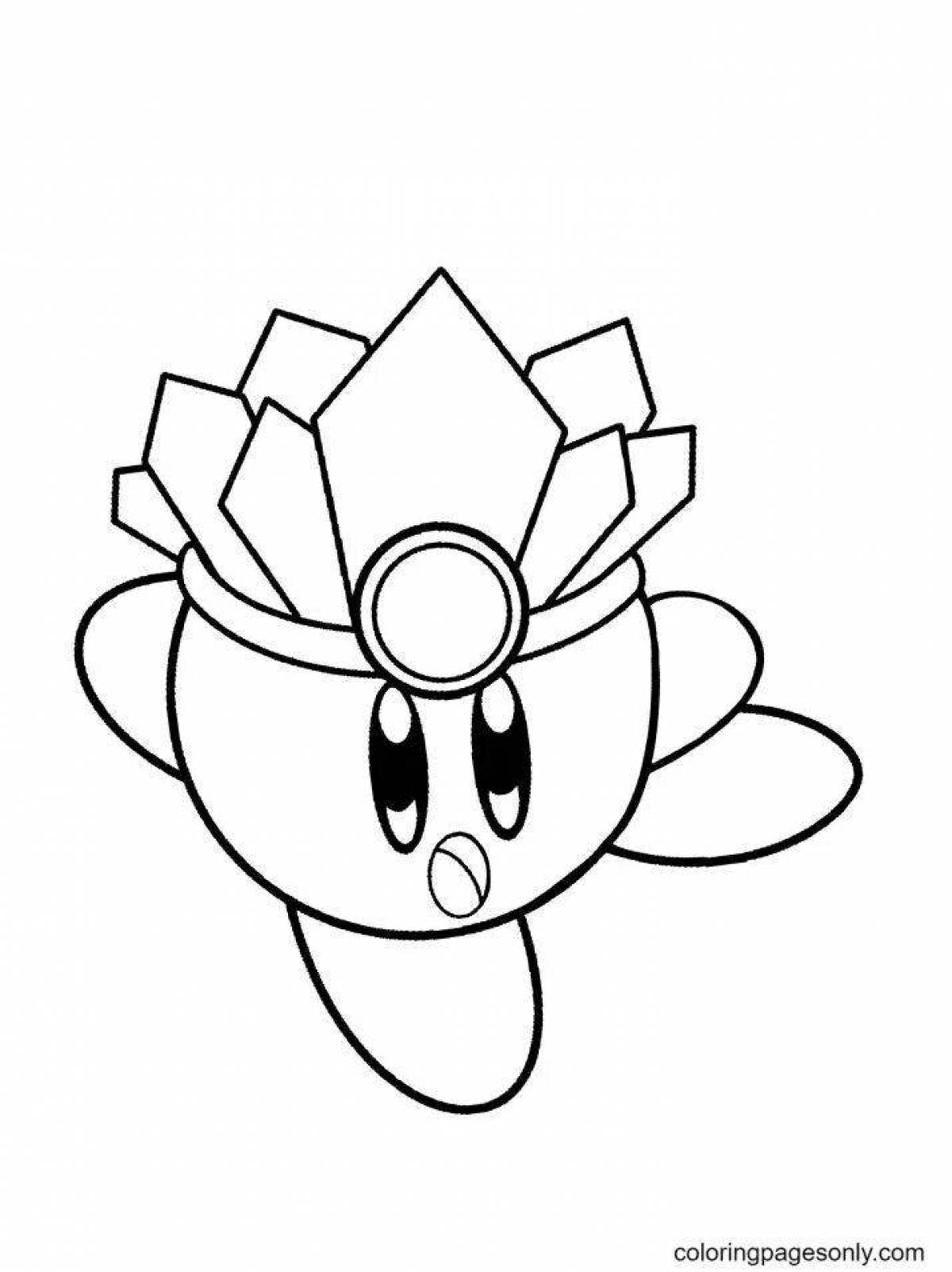 Live kirby coloring page