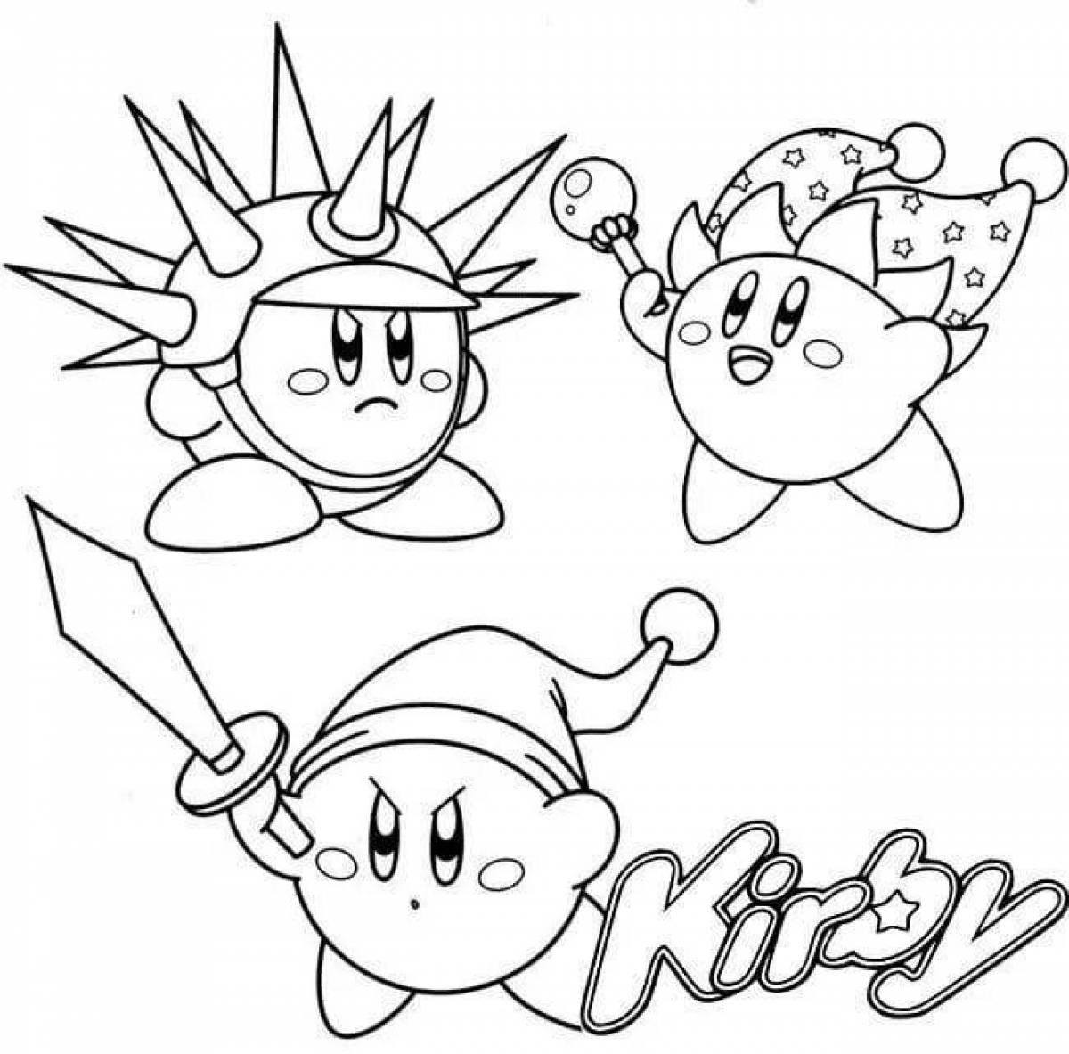 Rampant Kirby coloring book