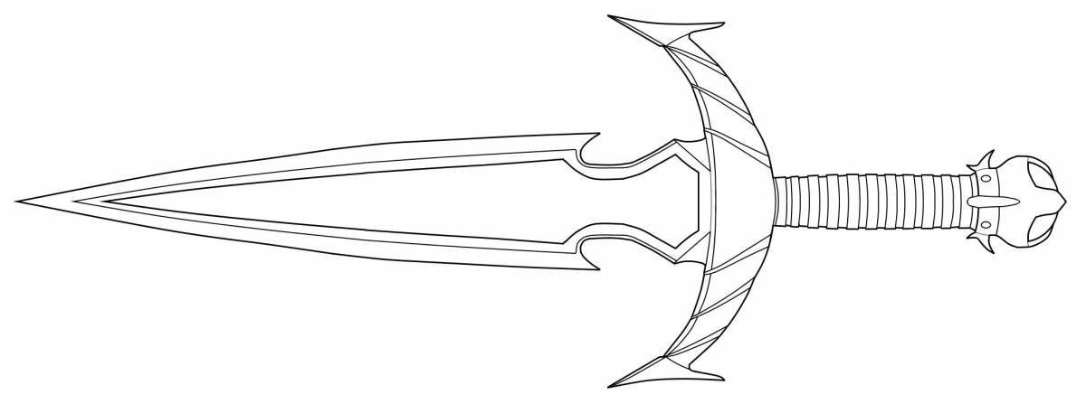 Punch Dagger coloring page