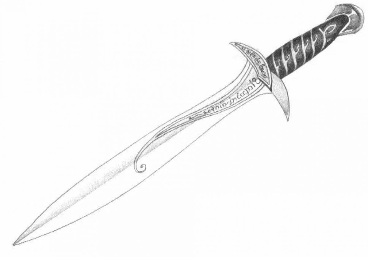 Cutting Dagger coloring page