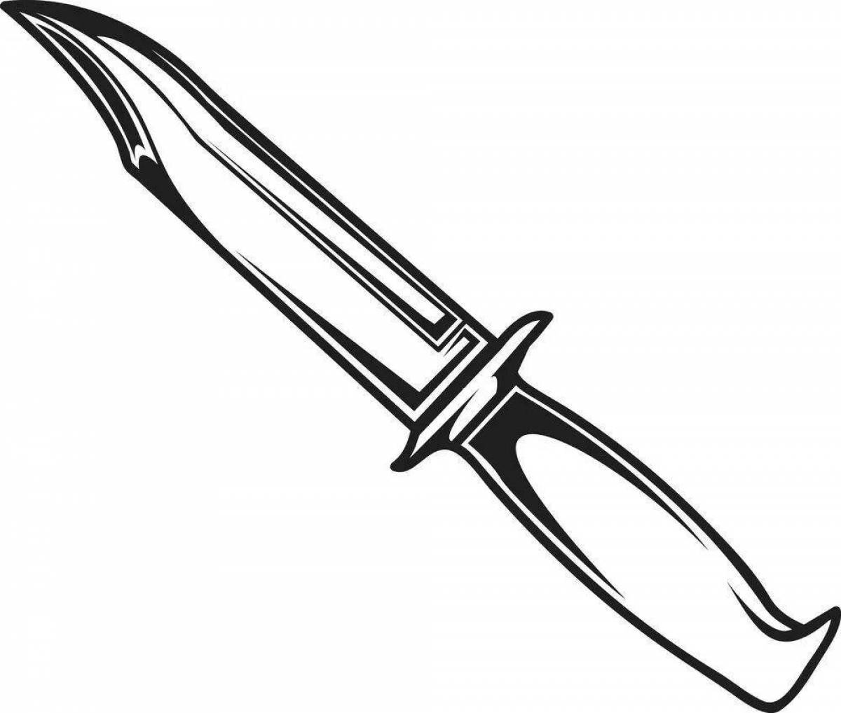 Dagger coloring page