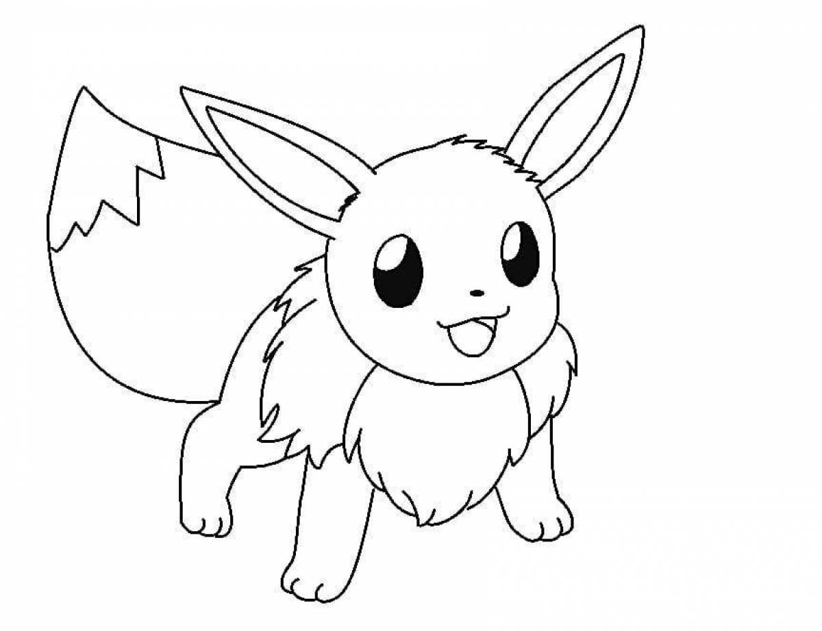 Eevee Vibrant Coloring Page