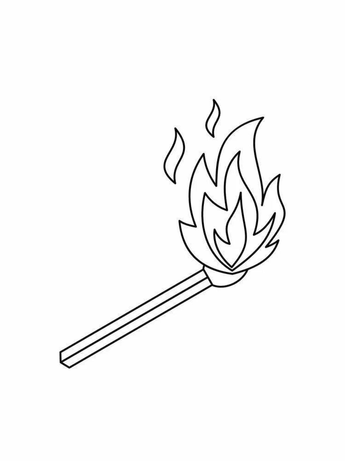Flame coloring book