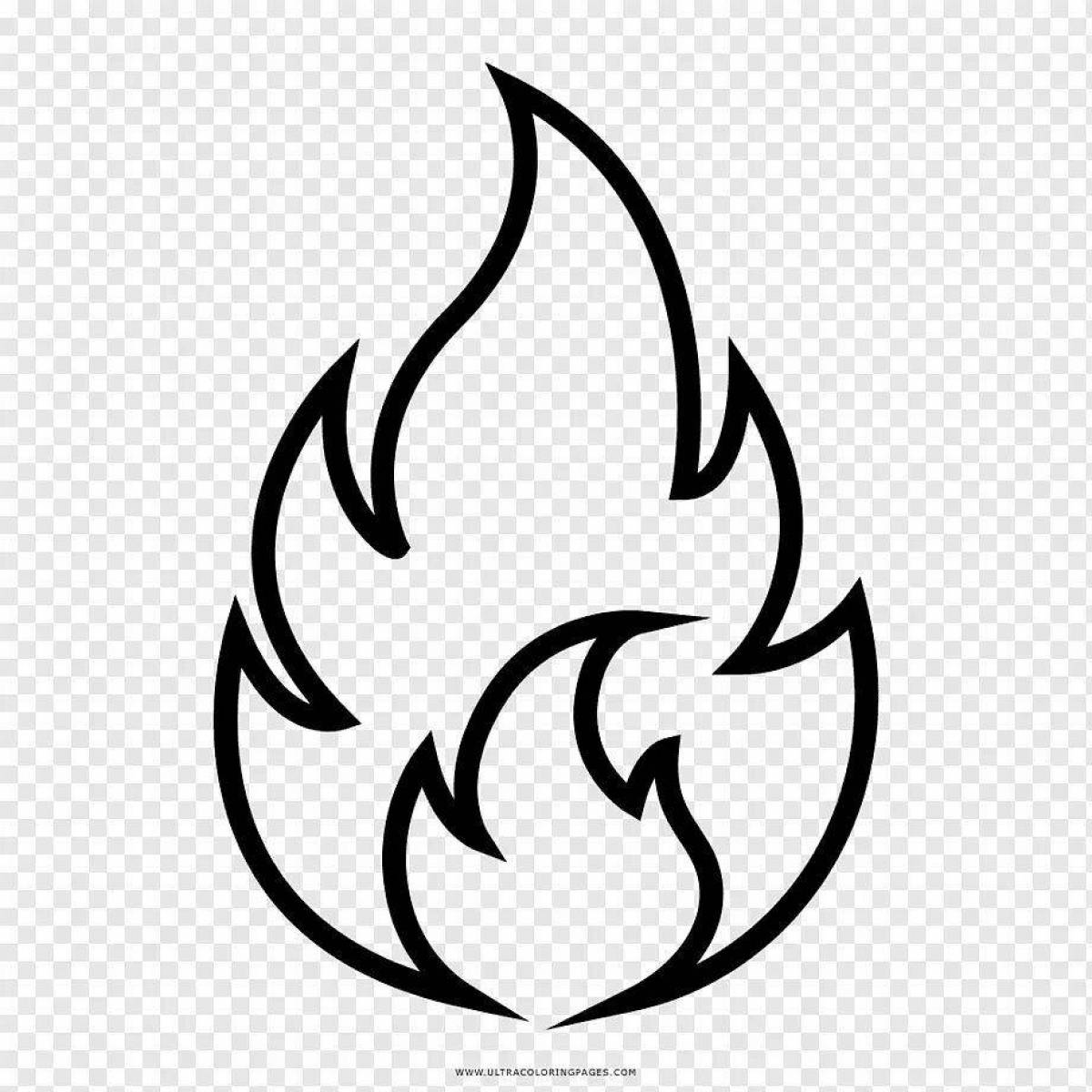 Fire coloring flame