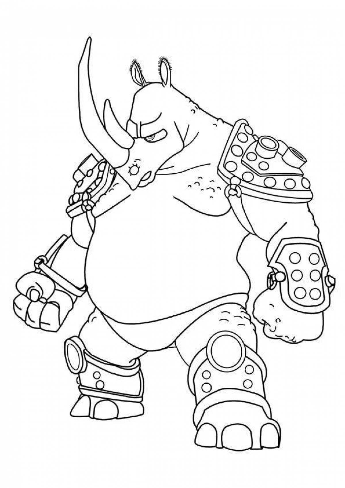 Раскраска Роскошная раскраска великан