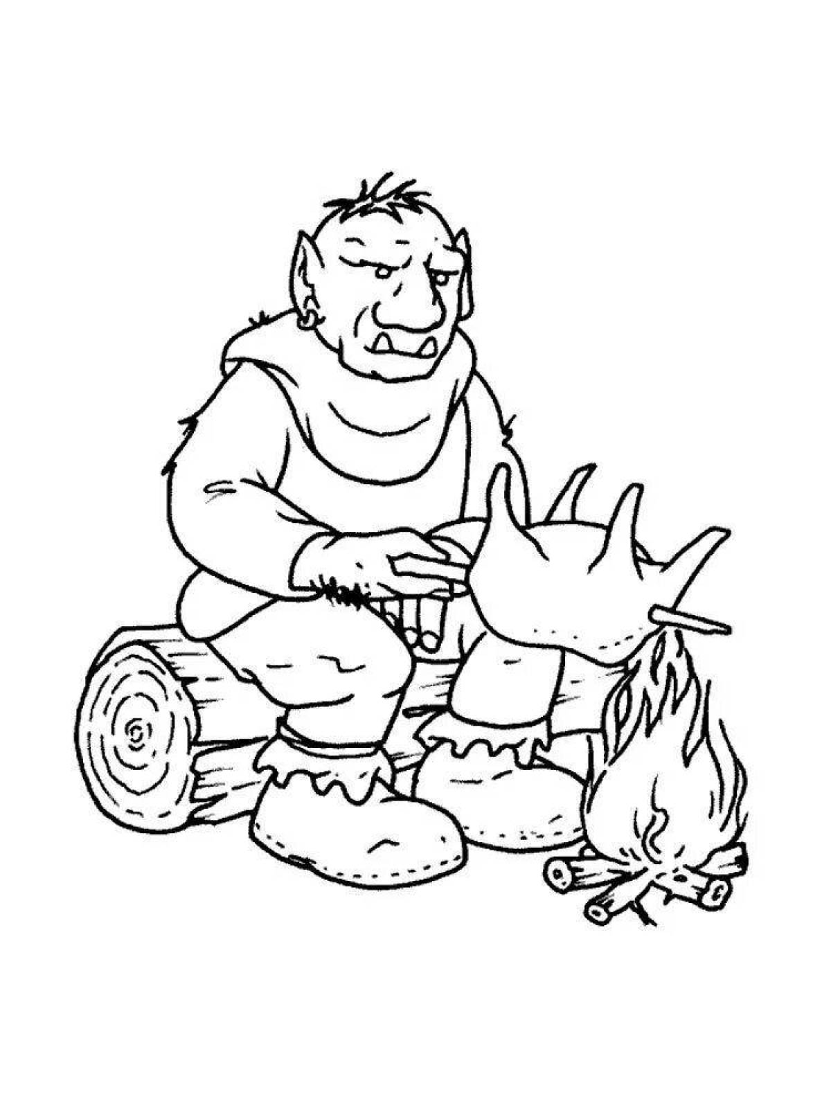 Раскраска Великолепная раскраска гигант