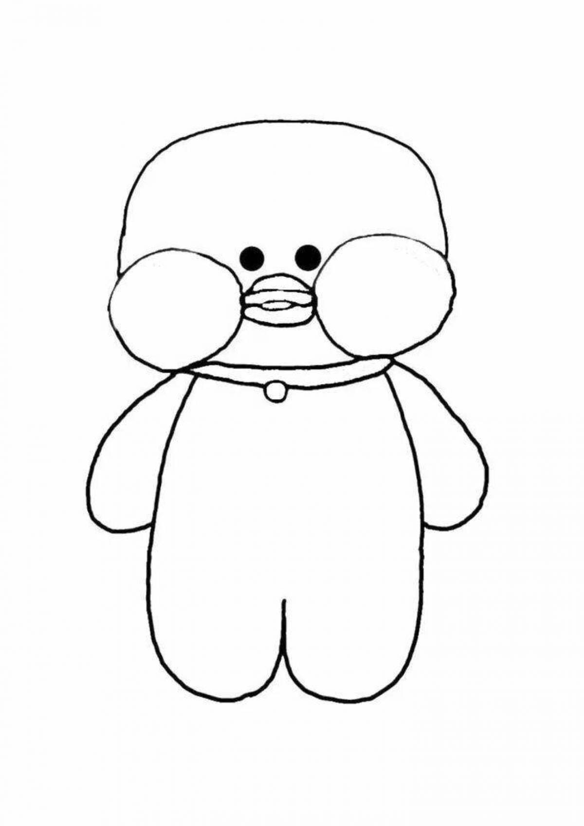 Animated lolofan duck coloring page
