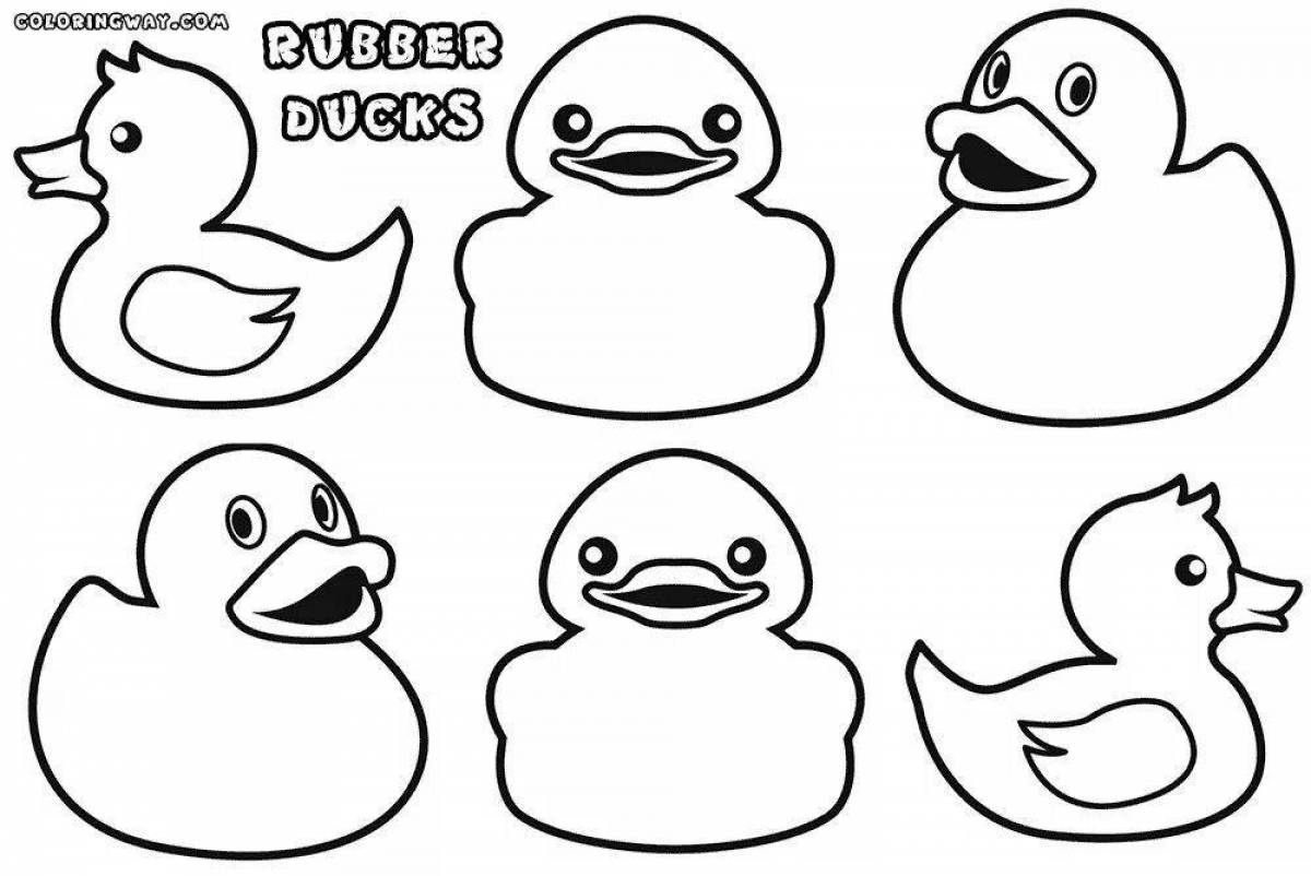 Lolofan duck coloring page