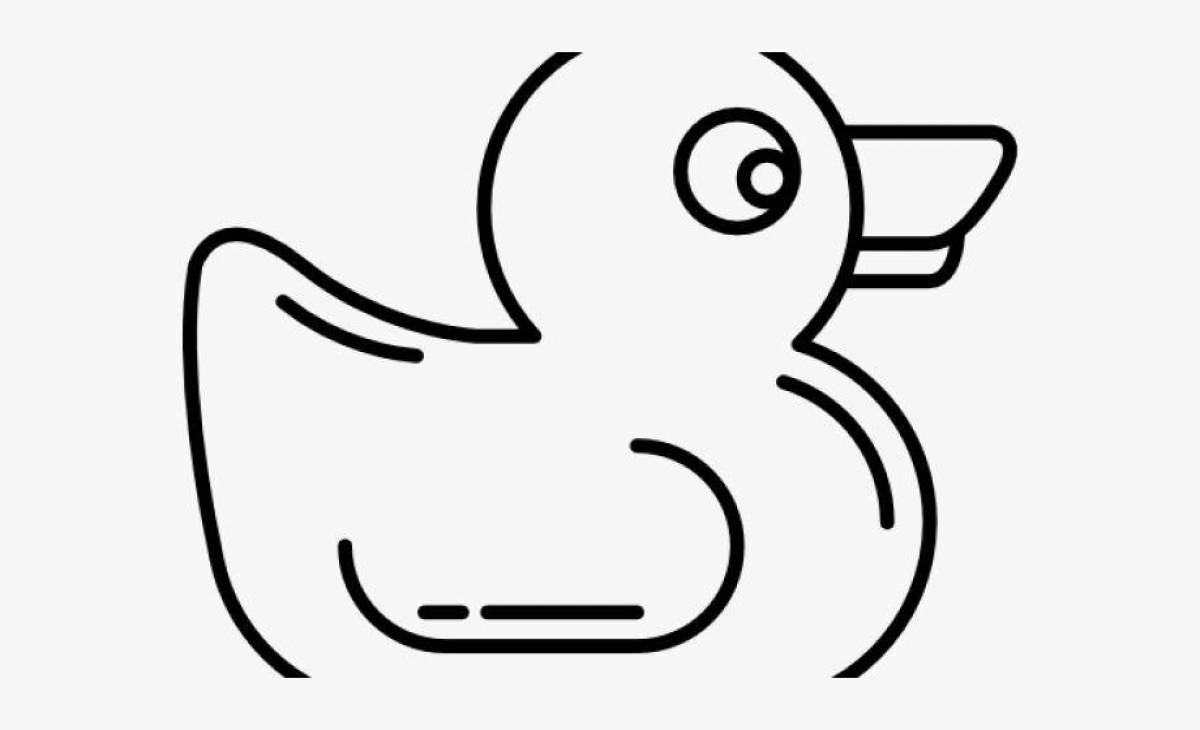 Glimmering Lolofan Duck coloring page