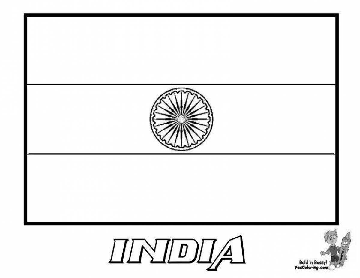 Amazing argentina flag coloring page