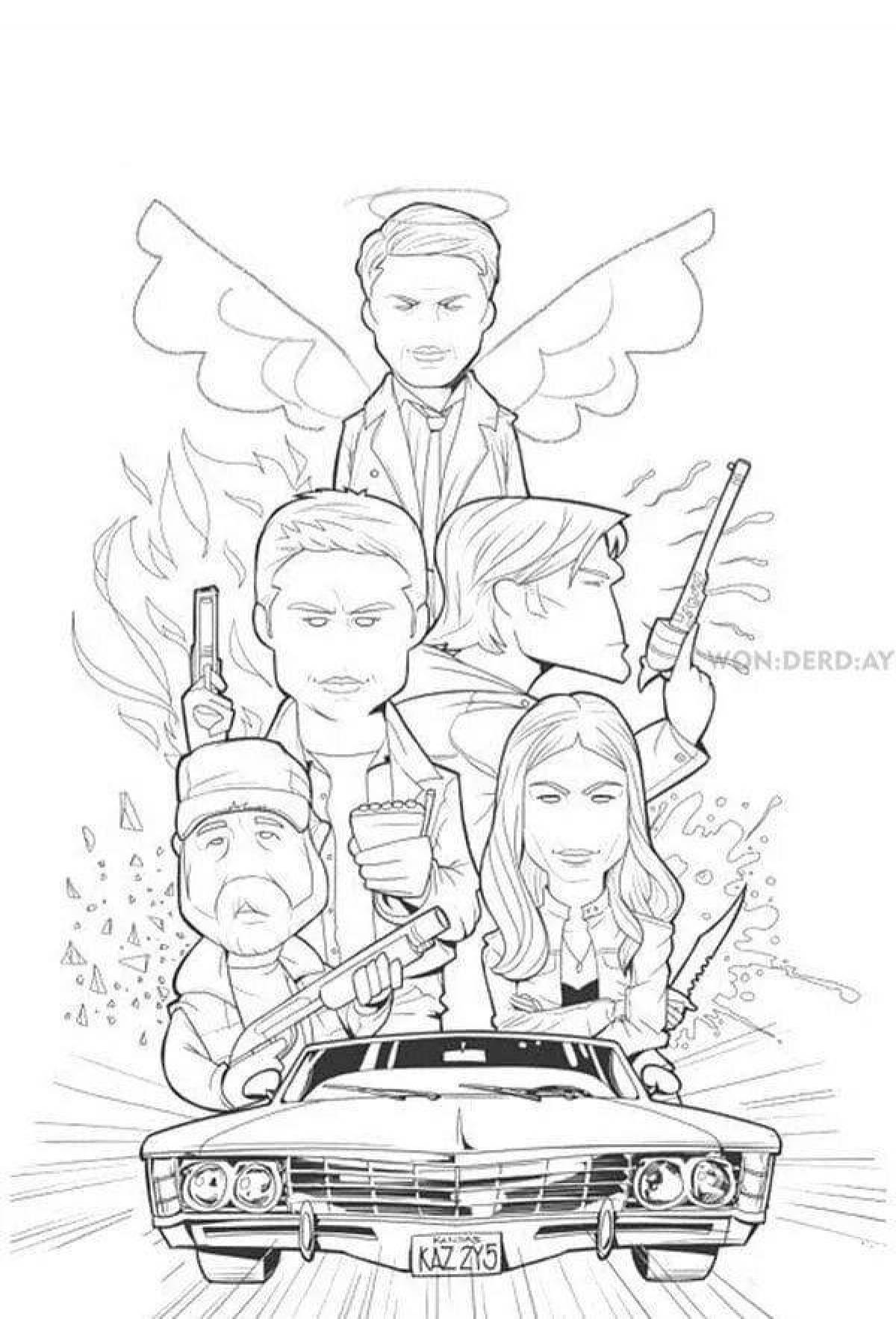 Academy of the Supernatural fun coloring book
