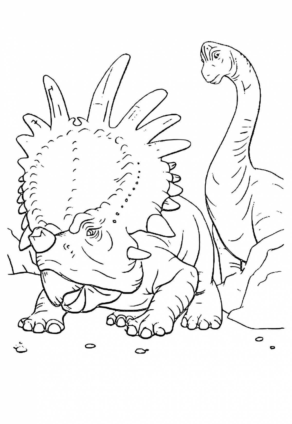 Amazing world of dinosaurs coloring book