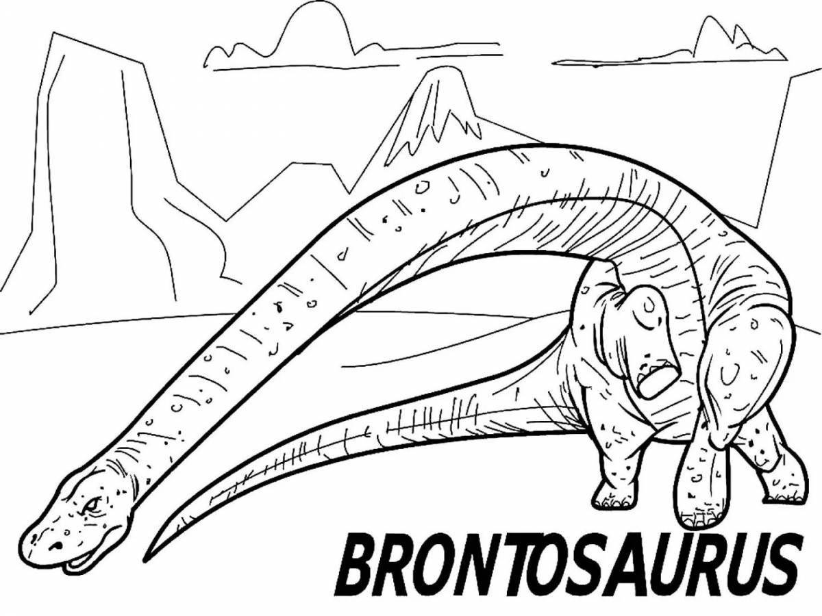 Увлекательная раскраска «мир динозавров»