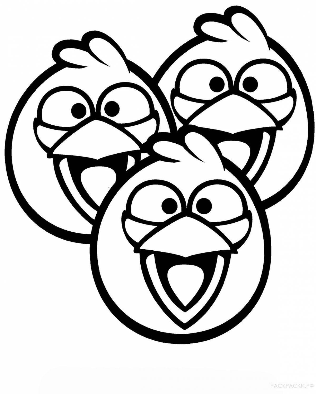 Incredible angry birds coloring book