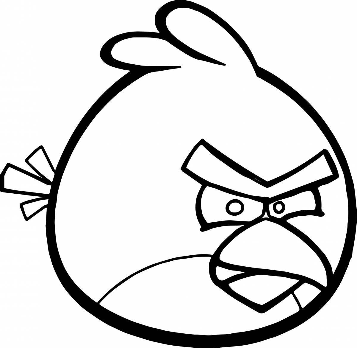 Fantastic coloring book angry birds