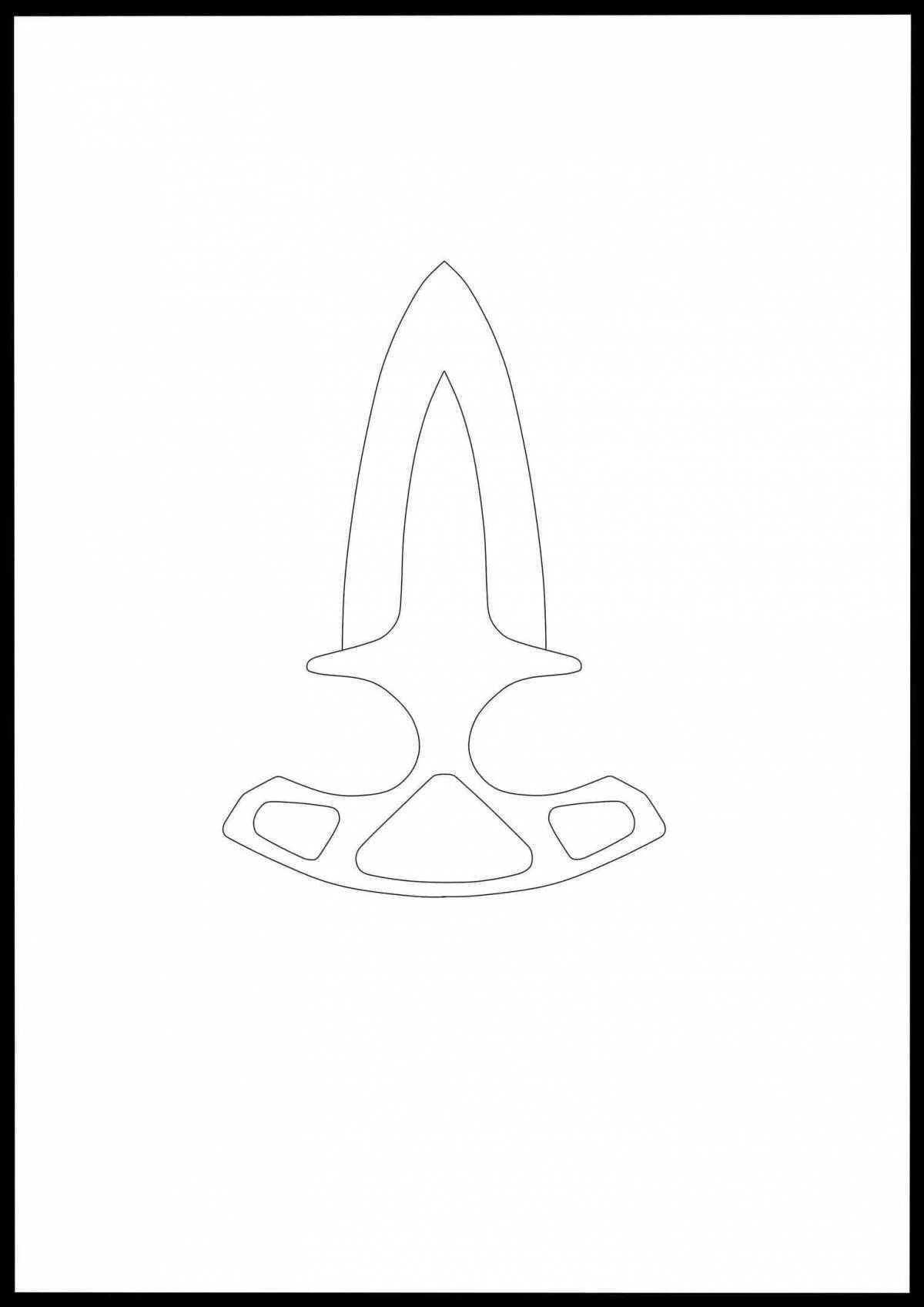 Jerking Knife Fun Coloring Page