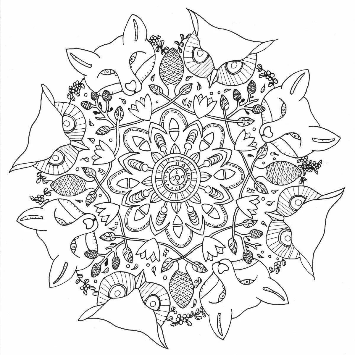 Soothing stress relief coloring book