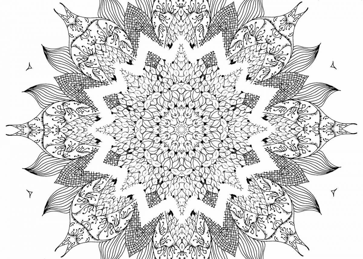 Serene stress relief coloring book