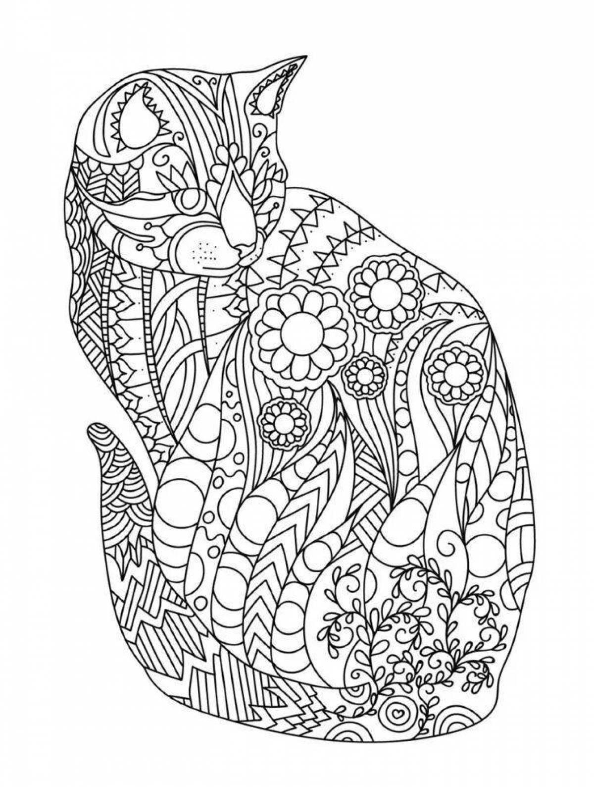 Peaceful stress relief coloring book