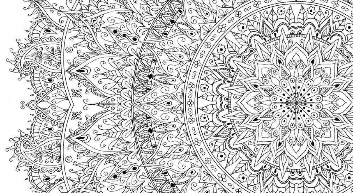 Exciting stress relief coloring book