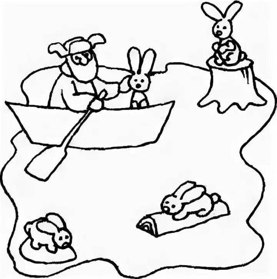 Рисунок к рассказу дед Мазай и зайцы 3 класс