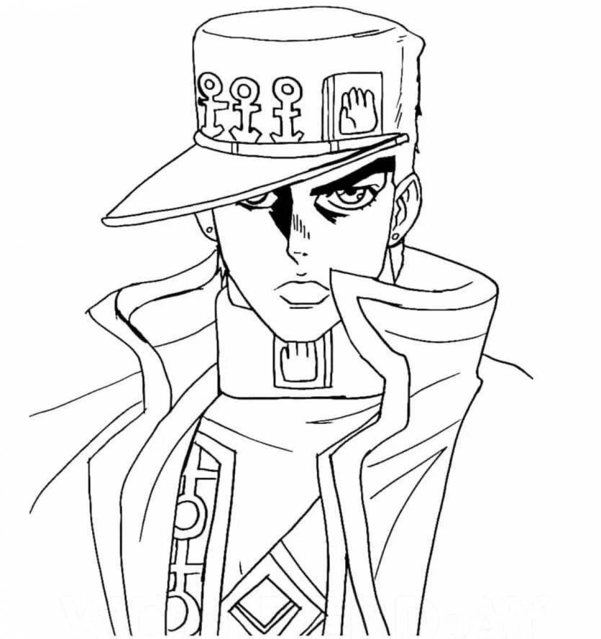 Jotaro coloring pages