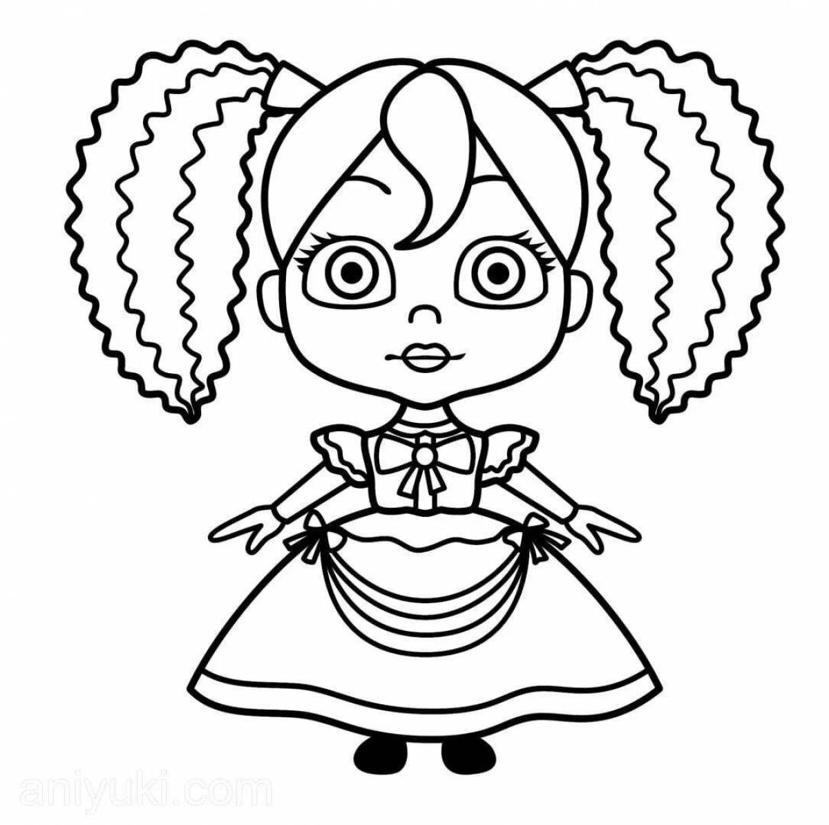 Attractive poppy playtime coloring page