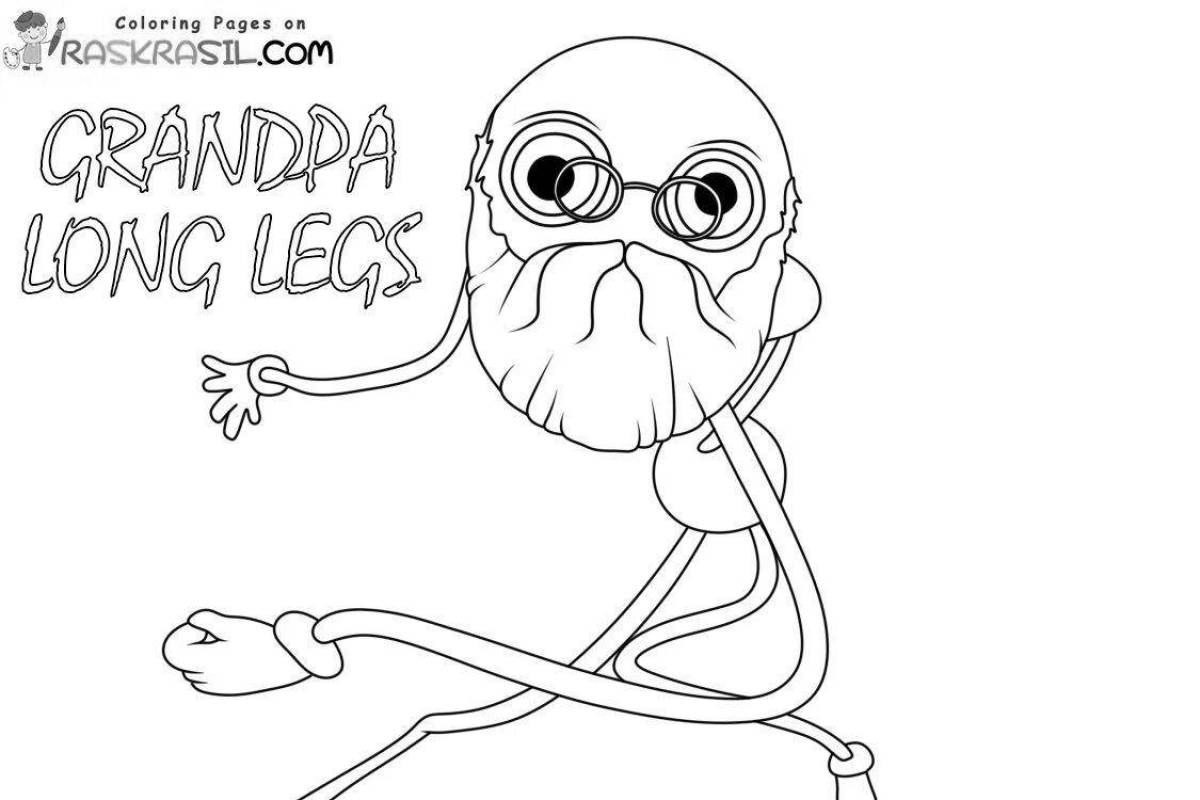 Dreamy grandma with long legs