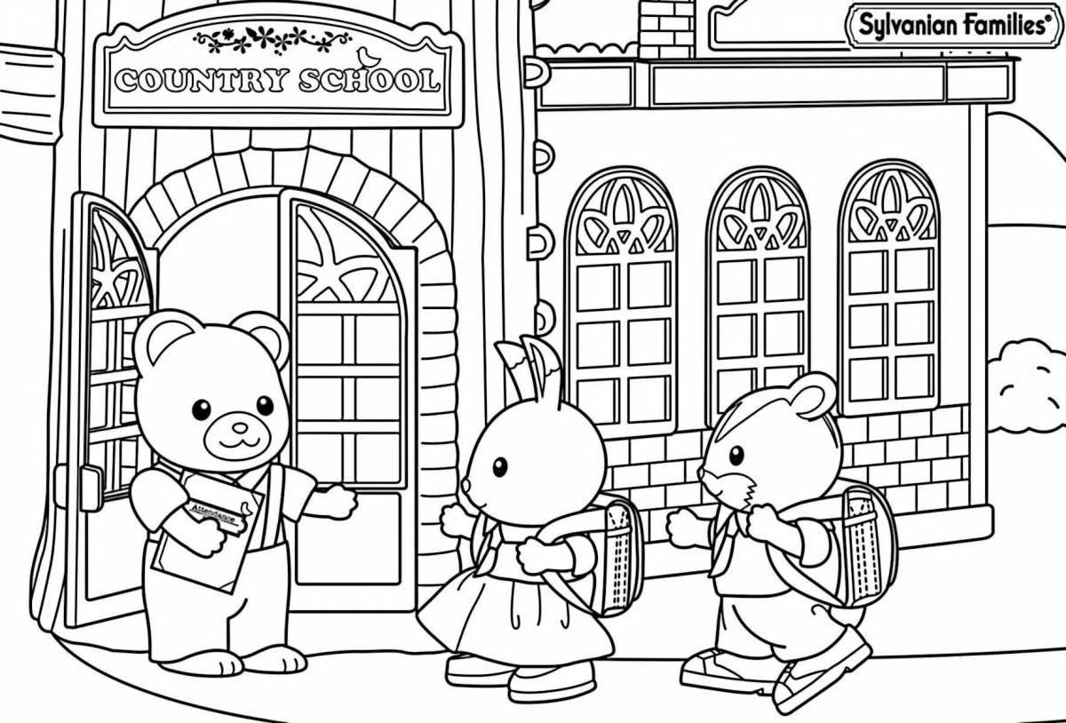 Radiant sylvania family coloring book