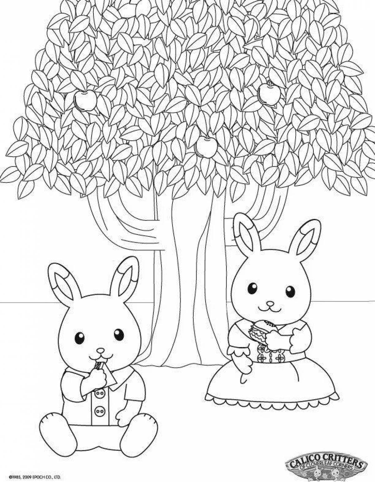 Cute sylvania family coloring book