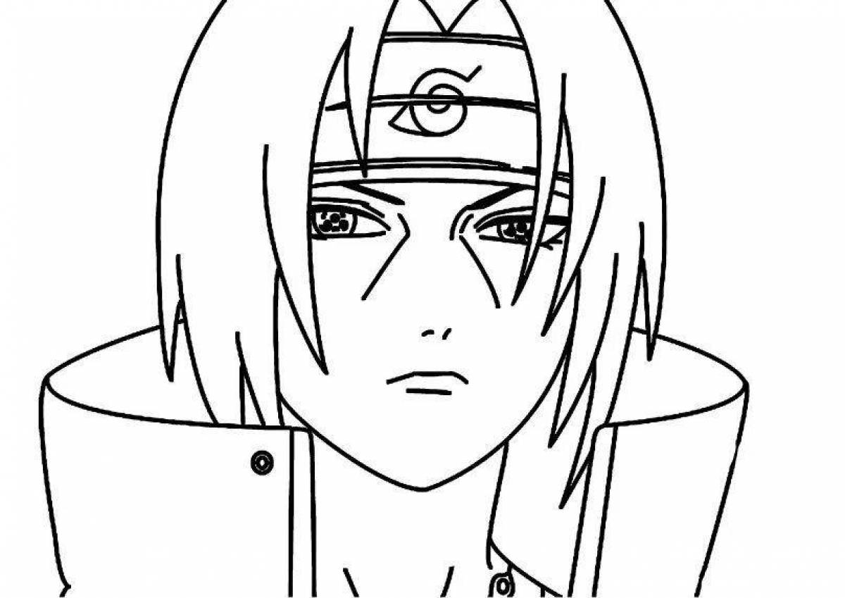 Attractive naruto coloring by numbers