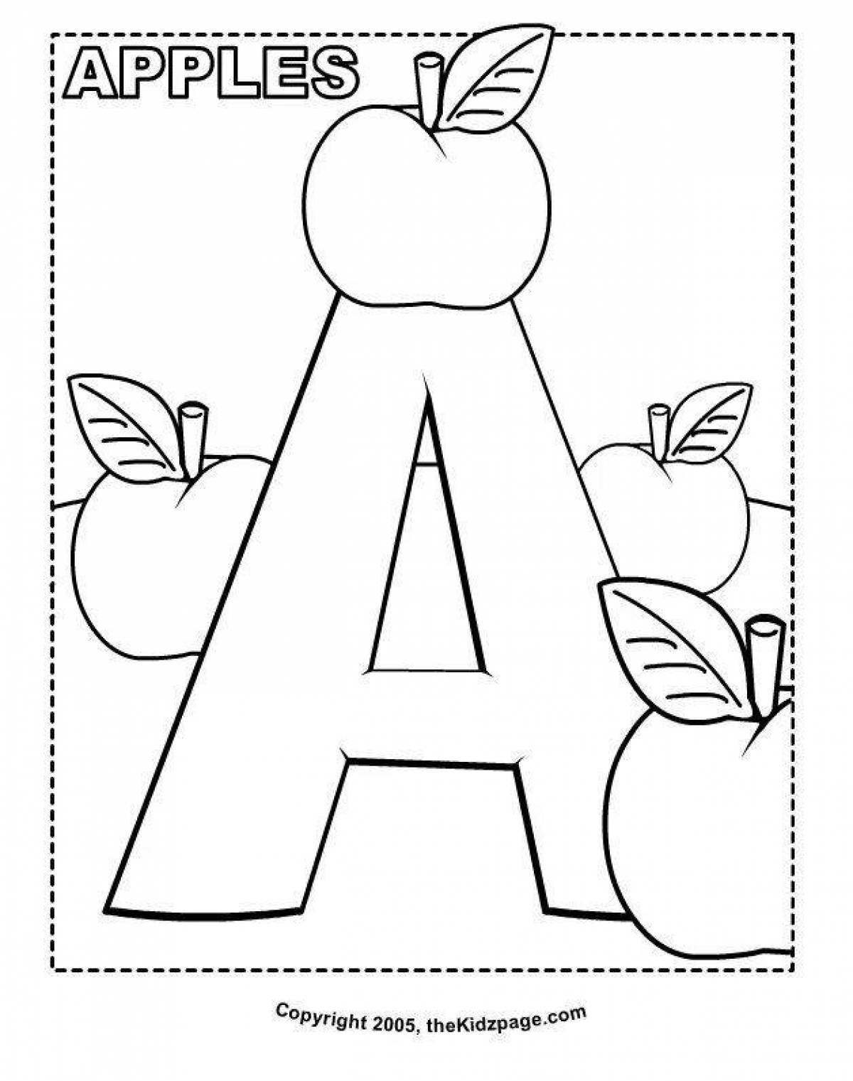 Анимированная раскраска аріптер казахский алфавит