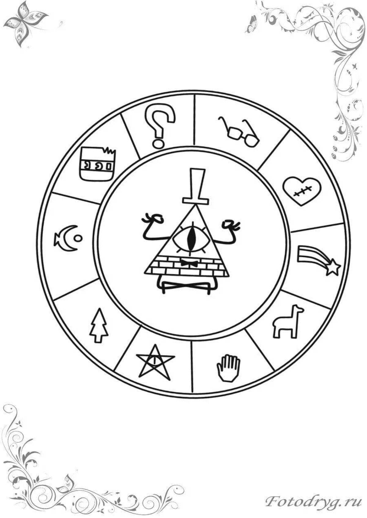 Adorable Gravity Falls Diary Coloring Page