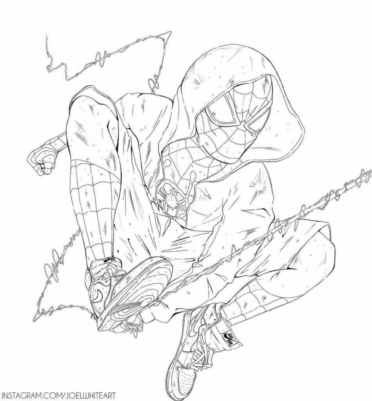 Spider-Verse Shiny Coloring Page