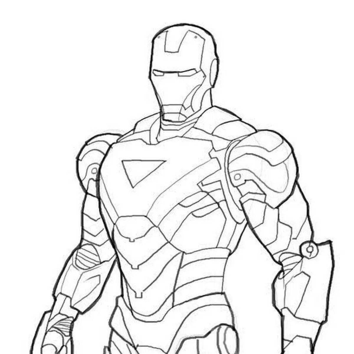 Excellent coloring iron man mark 85