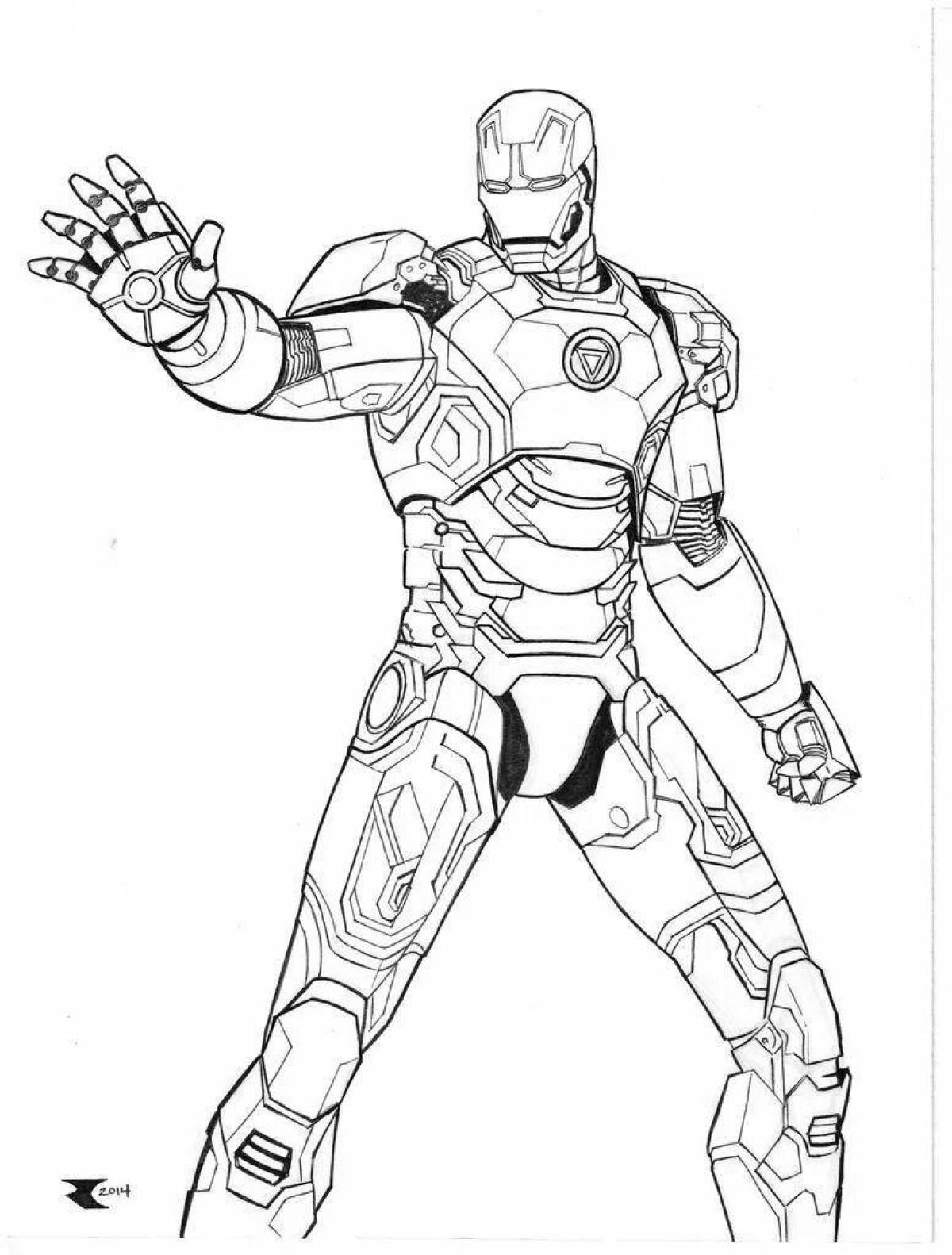 Coloring sublime iron man mark 85