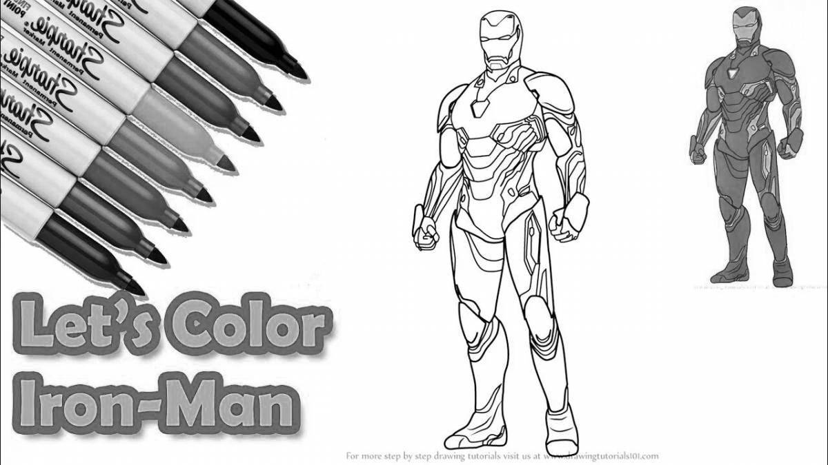 Impressive coloring iron man mark 85