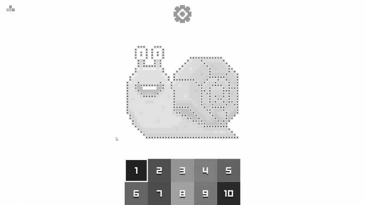 Vivacious coloring page pixel numbers