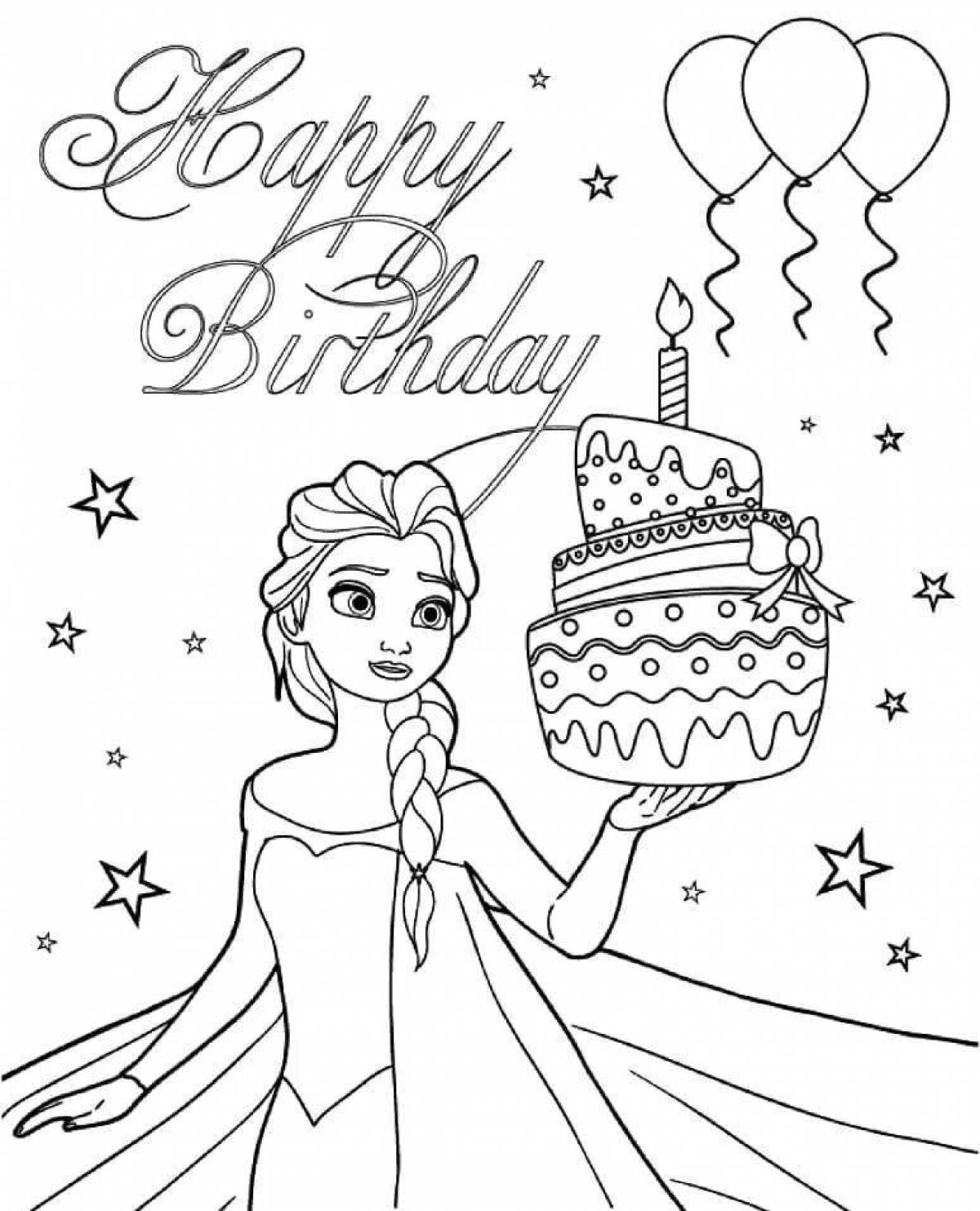 Live birthday card for a girl