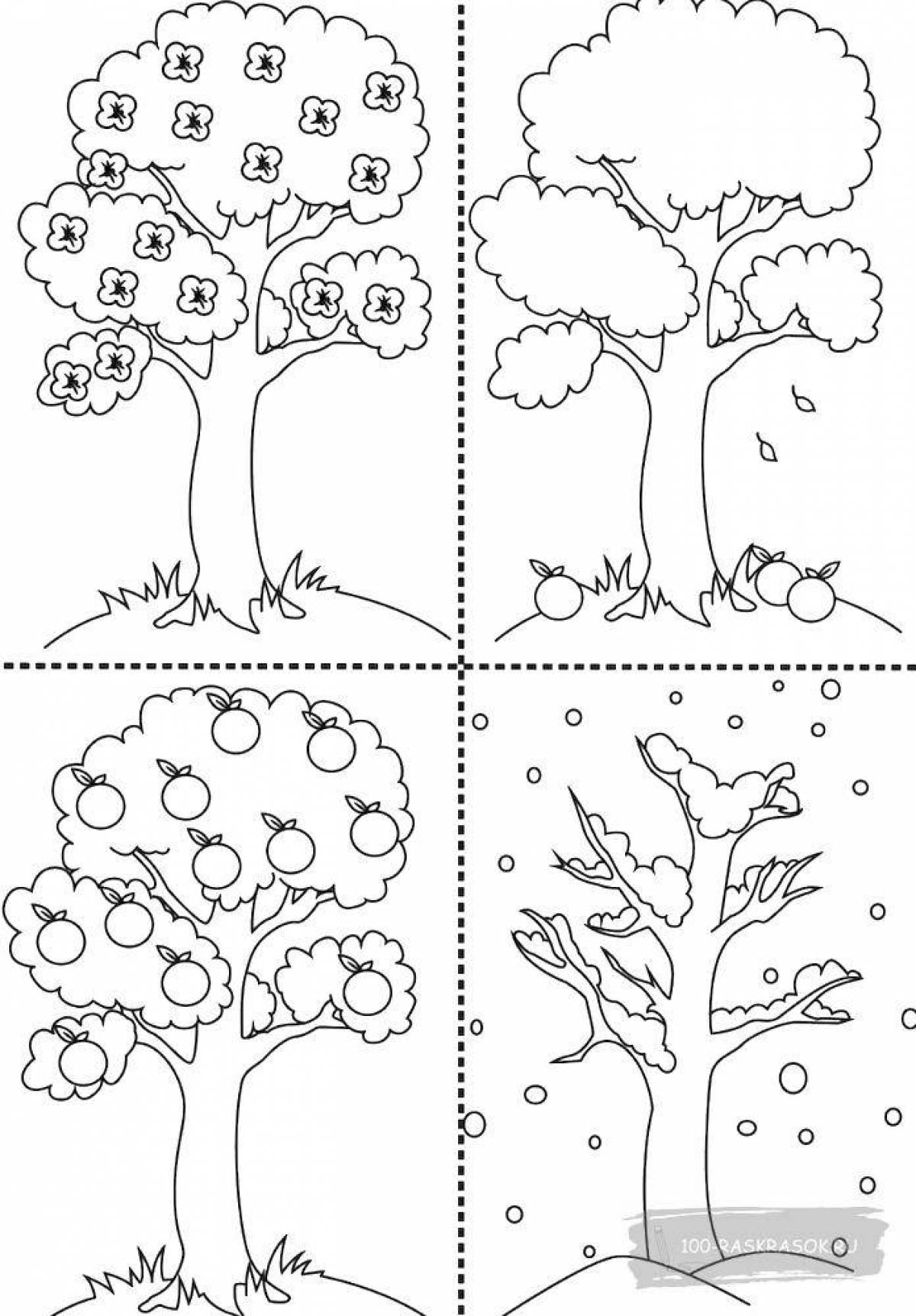 Adorable spring coloring for kids