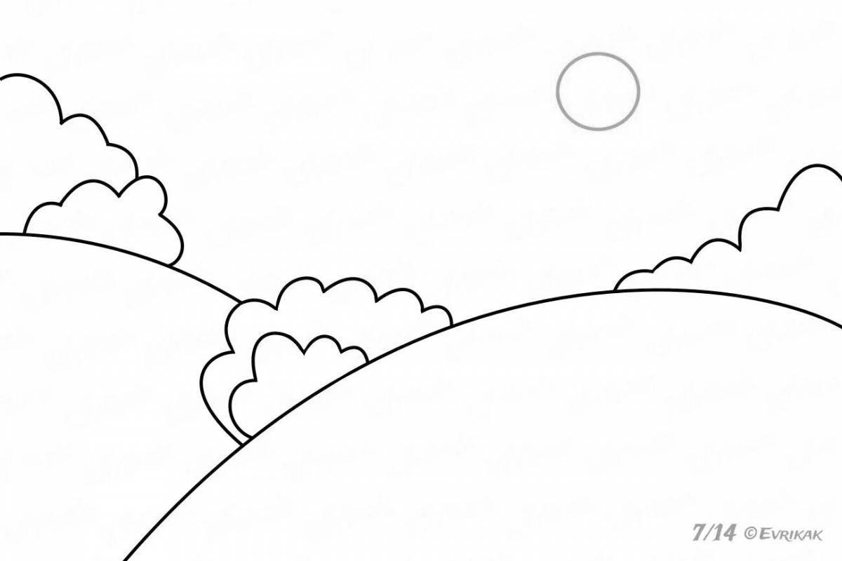 Peace cleanup coloring page