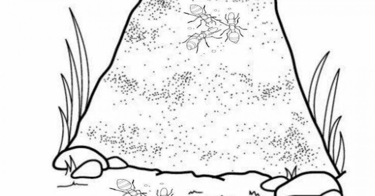 Coloring radiant anthill